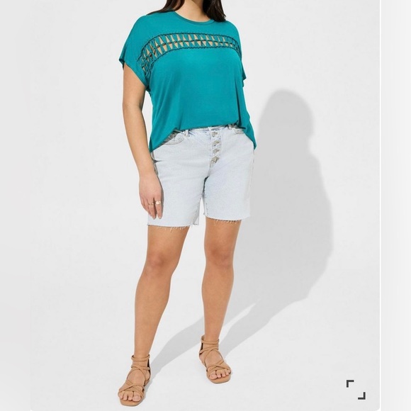 🆕NWT🔖Torrid Front Cut Out Jersey Top - 2x - Picture 2 of 7